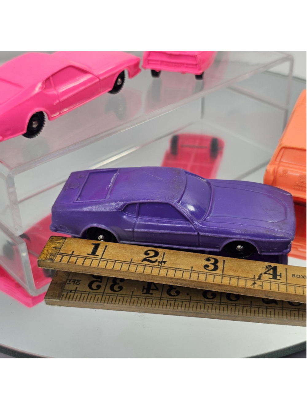 Vintage 1975 Imperial Hong Kong Plastic Toy Cars Lot of 4 Pink Orange Purple - Picture 15 of 15